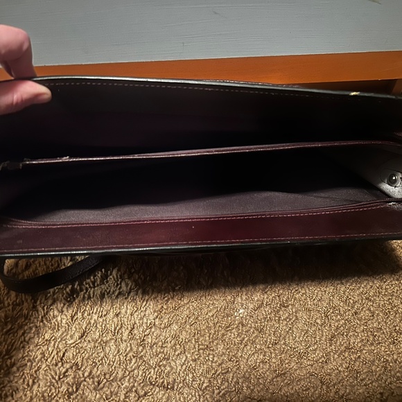 Deep maroon/brown briefcase - Picture 5 of 12